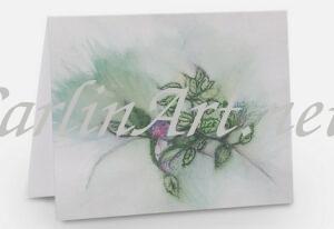 Spring Branch Folded note card pack of 10 with envelopes
