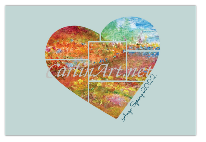 Anza Spring Heart canvas 8X12 main image