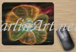 Informative product picture Dark Eyeflower mouse pad