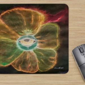 Informative product picture Dark Eyeflower mouse pad