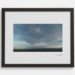 Decorative wall art Organic printed photo of sky with figure looking down in clouds